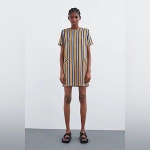 ZARA Rustic Stripe Dress